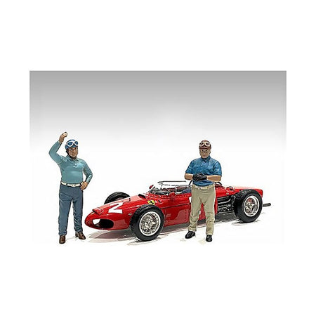 "Racing Legends" 50's Set of 2 Diecast Figures for 1/43 Scale Models by American Diorama - American Diorama - ModelCars.com
