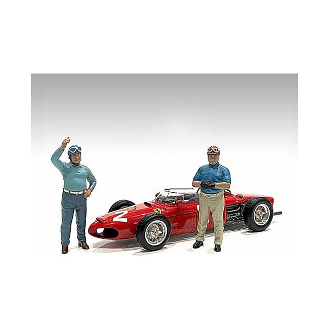 "Racing Legends" 50's Set of 2 Diecast Figures for 1/43 Scale Models by American Diorama - American Diorama - ModelCars.com