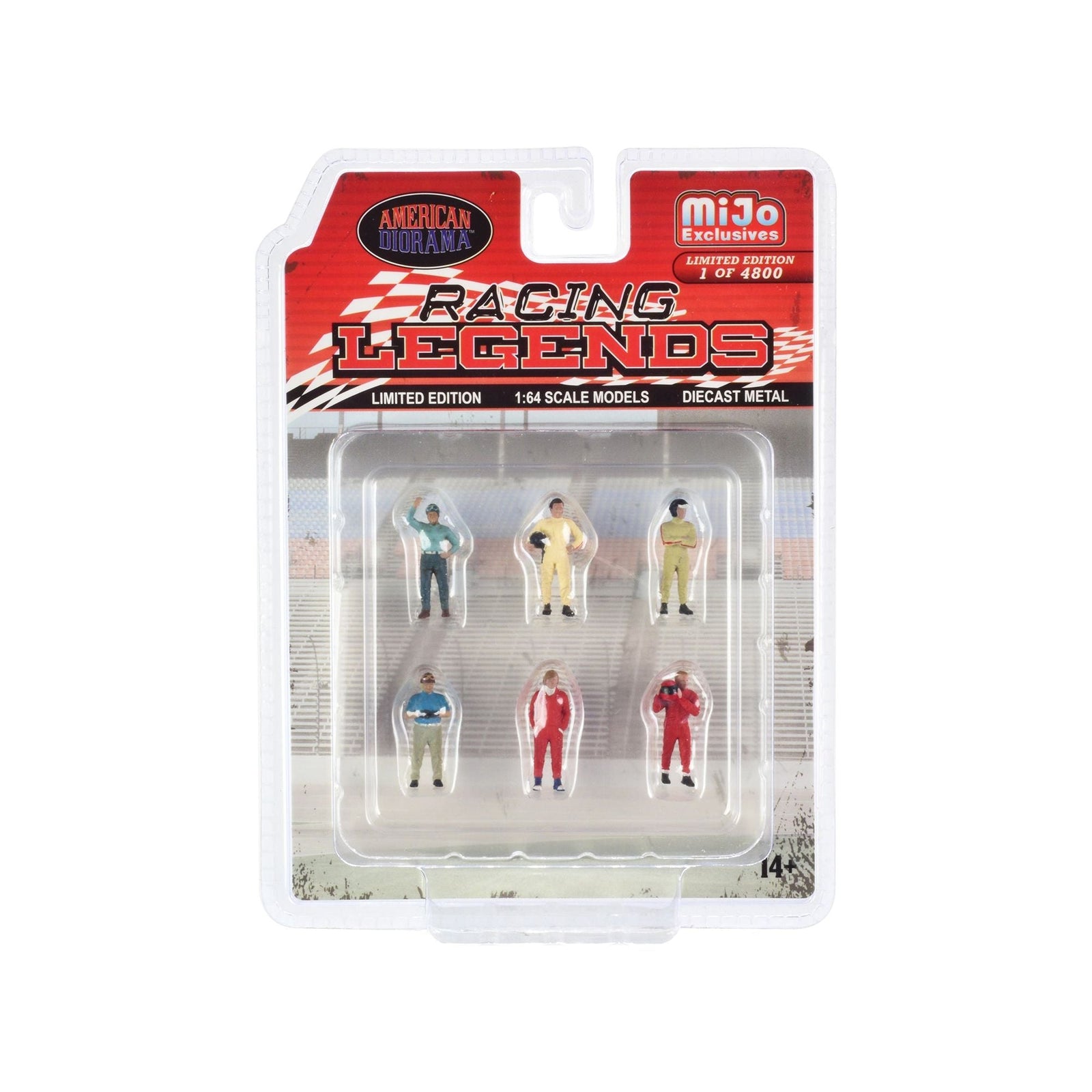"Racing Legends" 6 piece Diecast Set (6 Driver Figures) Limited Edition to 4800 pieces Worldwide 1/64 Scale Models by American Diorama - American Diorama - ModelCars.com