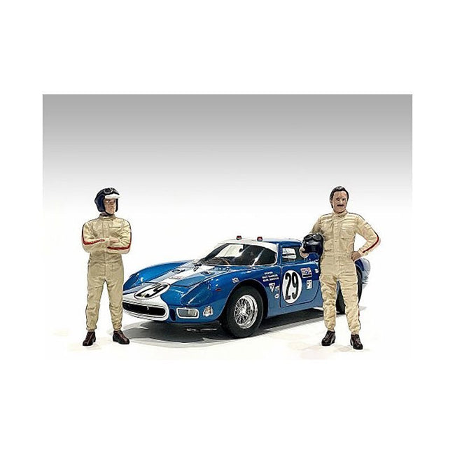 "Racing Legends" 60's Set of 2 Diecast Figures for 1/43 Scale Models by American Diorama-American Diorama-ModelCars.com