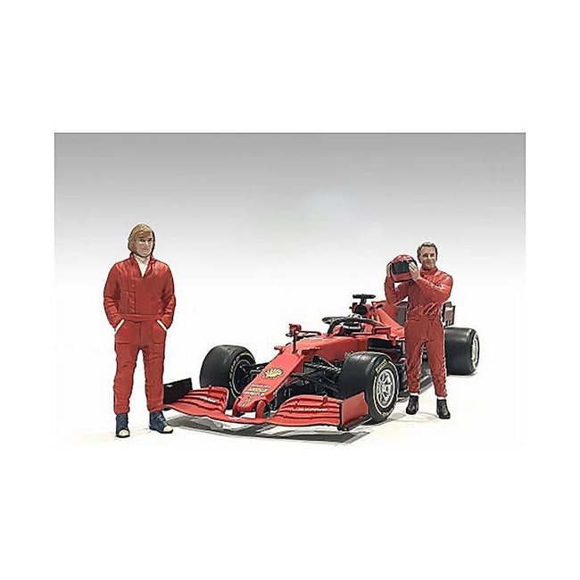 "Racing Legends" 70's Set of 2 Diecast Figures for 1/43 Scale Models by American Diorama-American Diorama-ModelCars.com