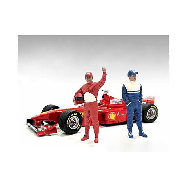 "Racing Legends" 90's Figures A and B Set of 2 for 1/18 Scale Models by American Diorama-American Diorama-ModelCars.com