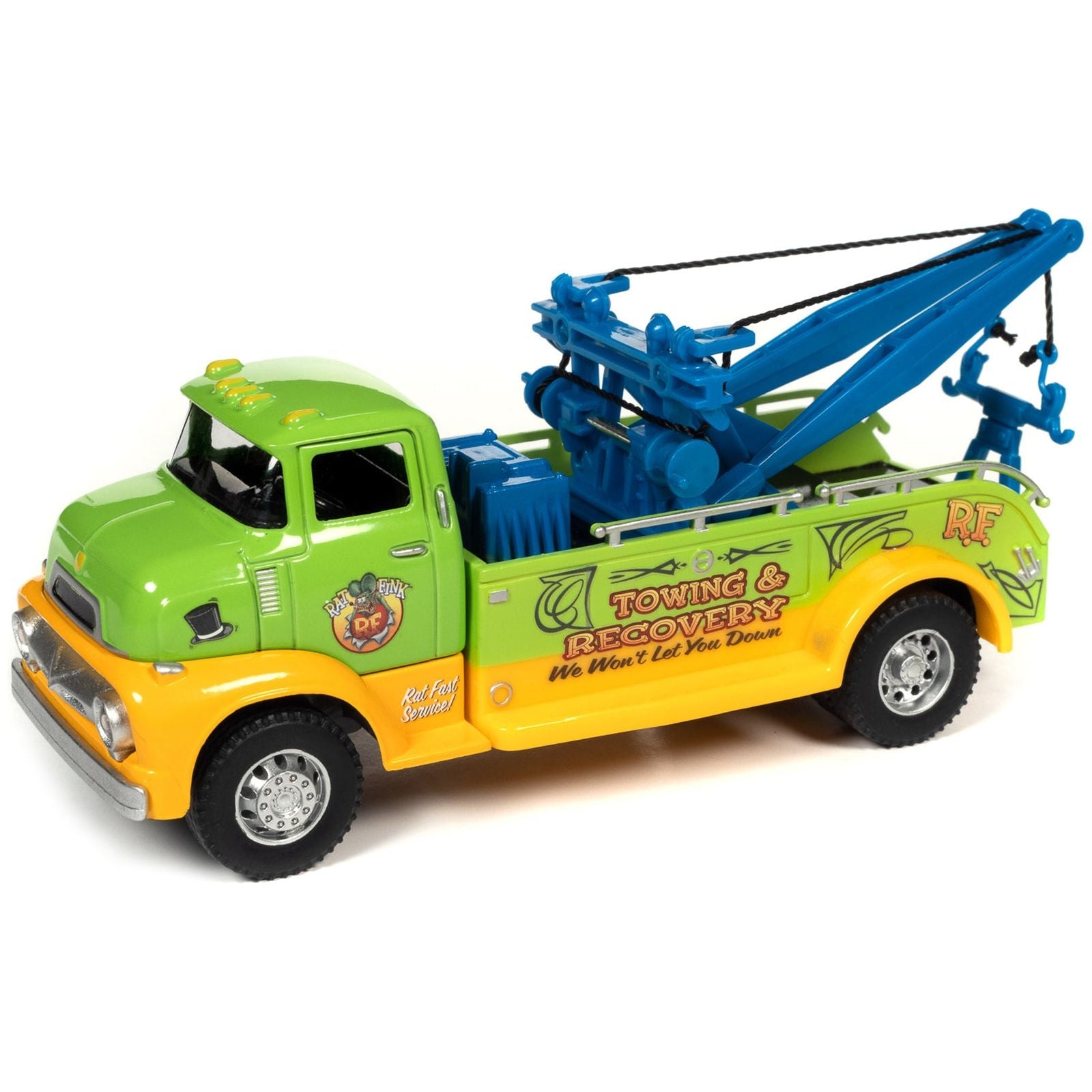 "Rat Fink Towing & Recovery" Garage and Tow Truck Diorama Set for 1/32 Scale Models by Auto World - Autoworld - ModelCars.com