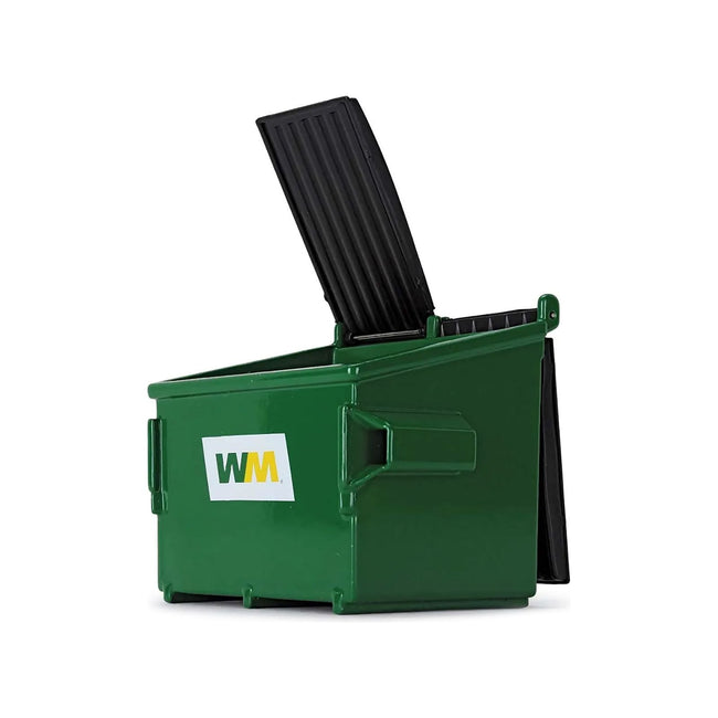 Refuse Trash Bin "Waste Management" Green and Black 1/34 Diecast Model by First Gear - First Gear - ModelCars.com