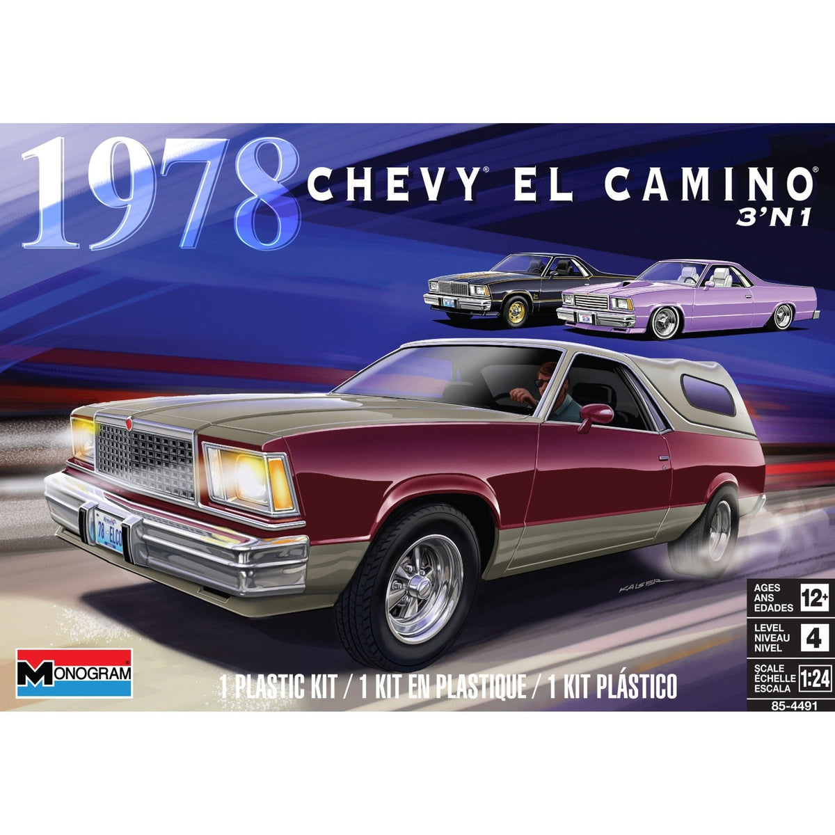 Revell 1/24 1978 Chevy El Camino 3N1-Revell-ModelCars.com