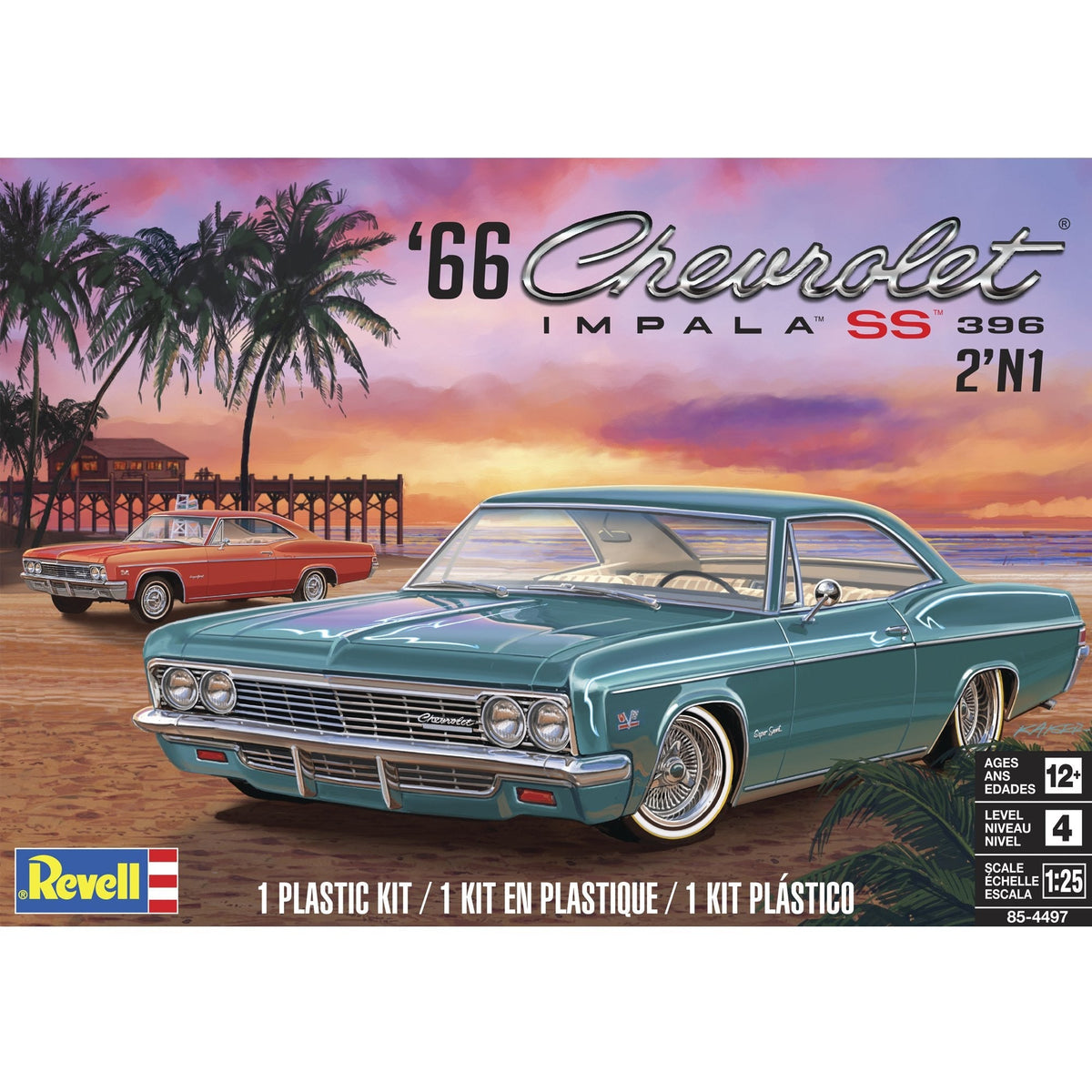 Revell 1/25 1966 Chevy Impala SS 396 2N1-Revell-ModelCars.com