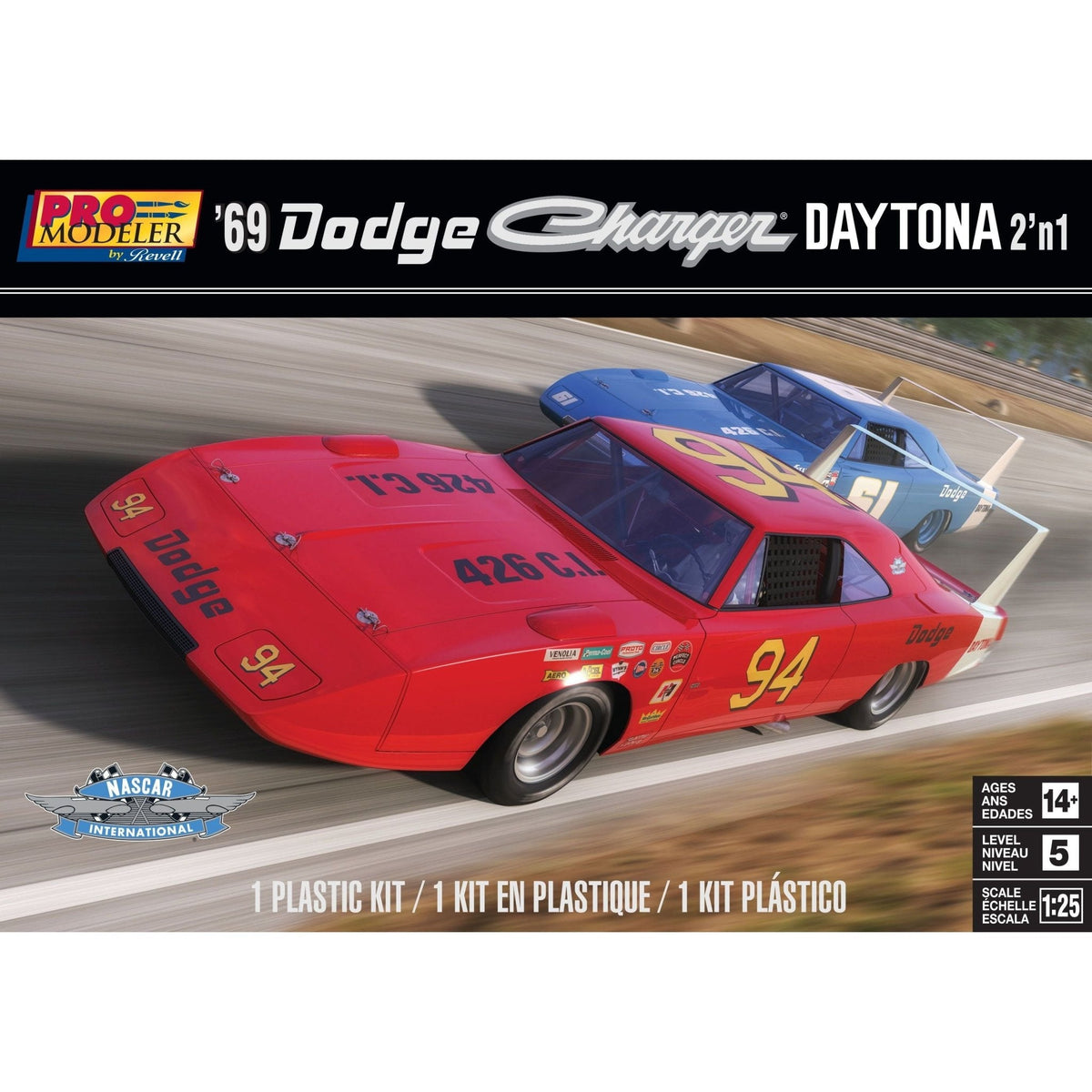 Revell 1/25 '69 Dodge Charger Daytona 2n1-Revell-ModelCars.com