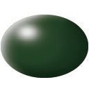 Revell Aqua Color, Dark Green, Silk, 18ml-Revell-ModelCars.com