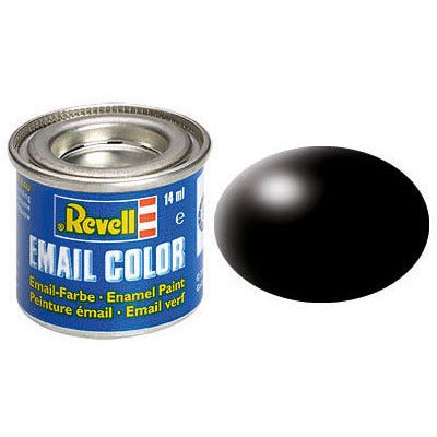 Revell Color, Black, Silk, 14ml, RAL 9005 - Revell - ModelCars.com