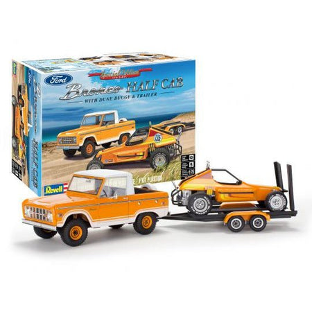 Revell Ford Bronco Half Cab with Dune Buggy & Trailer 1/25 Scale Model Kit - Revell - ModelCars.com