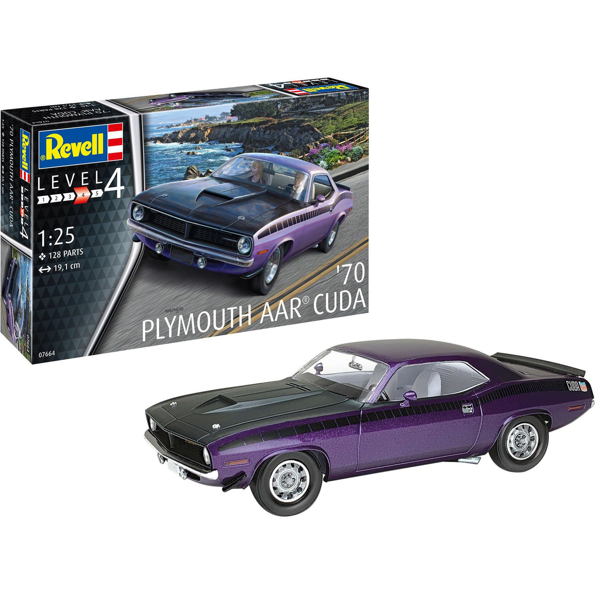 Revell of Germany 1/125 70 Plymouth AAR Cuda - Revell - ModelCars.com