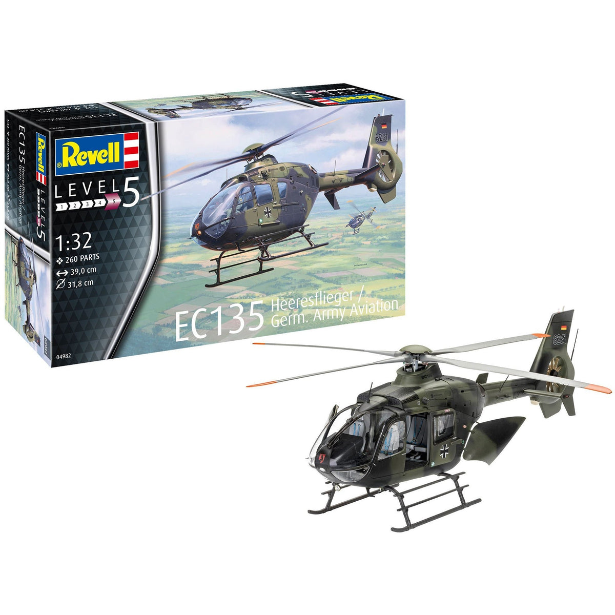 Revell of Germany 1/32 EC135 Heeresflieger/ Germ. Army Aviation-Revell-ModelCars.com