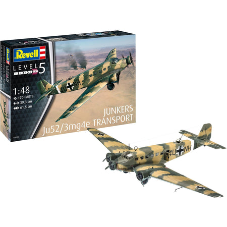 Revell of Germany 1/48 Junkers Ju52/3m Transport-Revell-ModelCars.com
