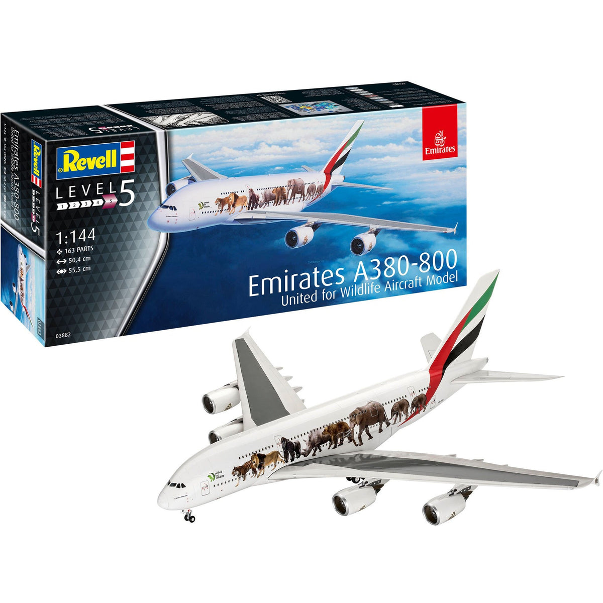 Revell of Germany 1/72 Airbus A380 - 800 Emirates "Wild Life" - Revell - ModelCars.com