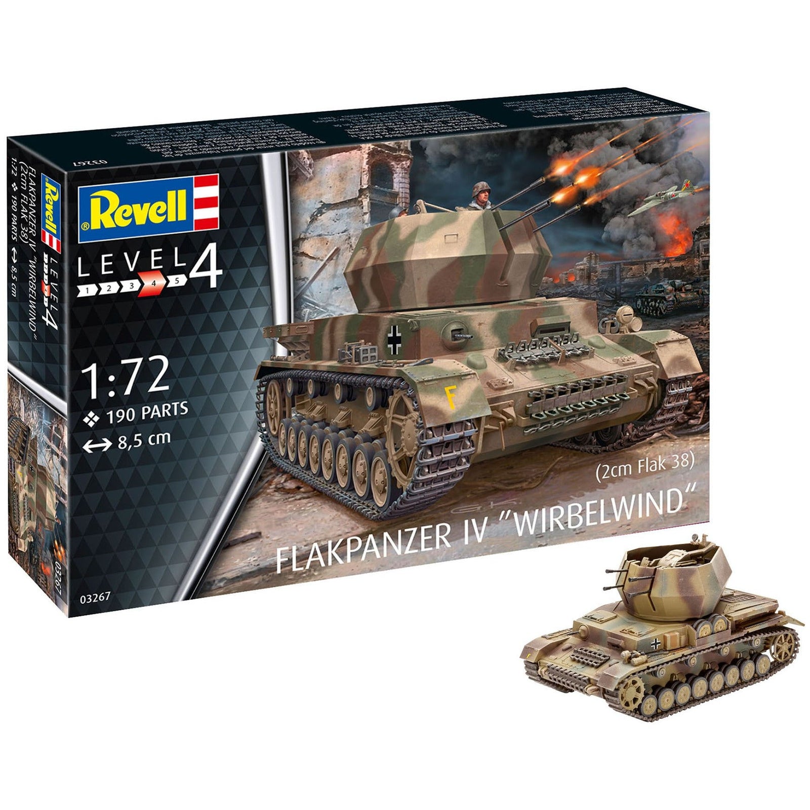 Revell of Germany 1/72 Flakpanzer IV Wirbelwind (2 cm Flak 38) - Revell - ModelCars.com