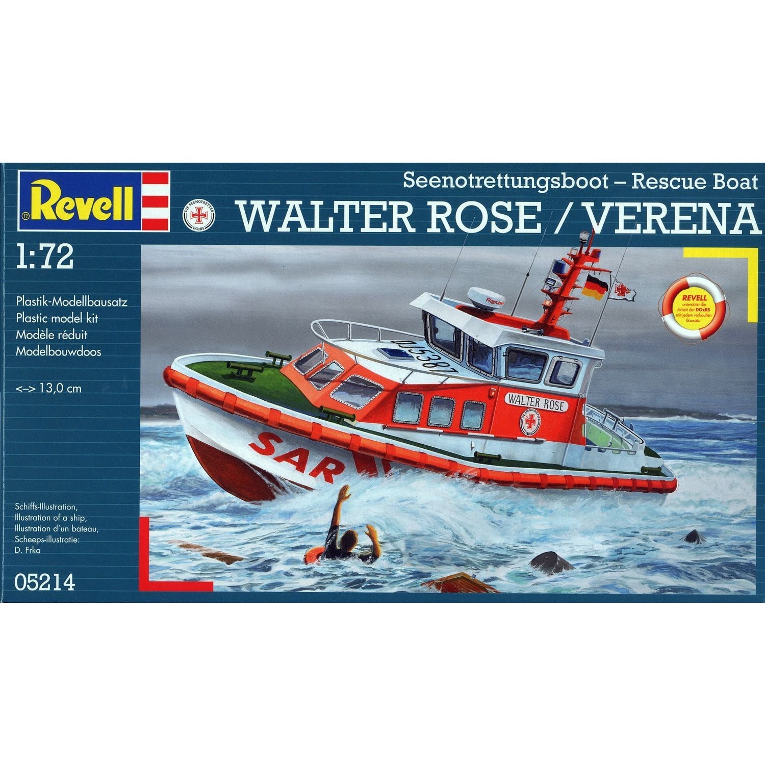 Revell of Germany 1/72 Scale Seenotrettungsboot - Rescue Boat Walter Rose / Verena - Revell - ModelCars.com