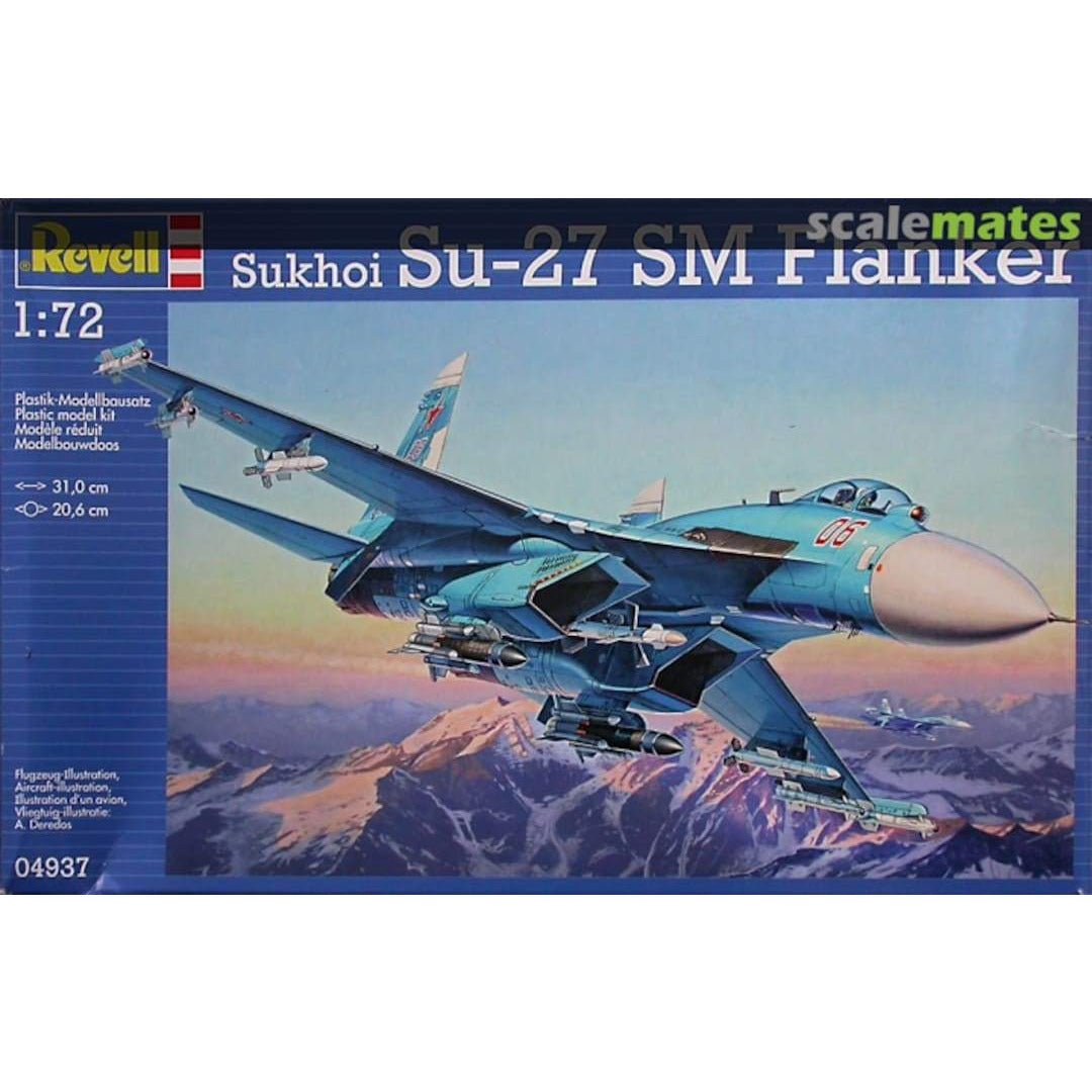 Revell of Germany 1/72 Scale Sukhoi Su-27SM Flanker-Revell-ModelCars.com