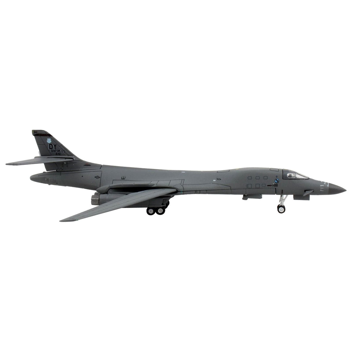 Rockwell B-1B Lancer Bomber Aircraft "489th BG 345th BS Desperados Dyess Air Force Base" United States Air Force "Gemini Macs" Series 1/400 Diecast Model Airplane by GeminiJets-GeminiJets-ModelCars.com