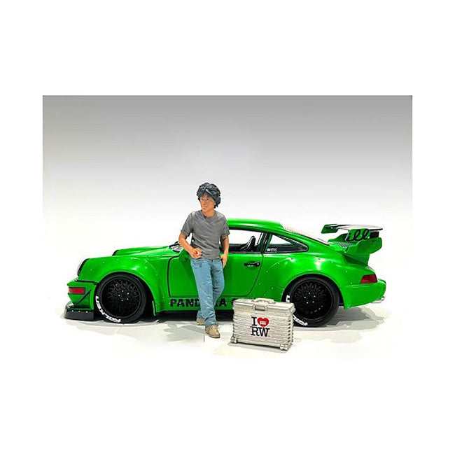 "RWB Legend Akira Nakai" Nakai - San Figure 2 with Briefcase for 1/18 Scale Models by American Diorama - American Diorama - ModelCars.com