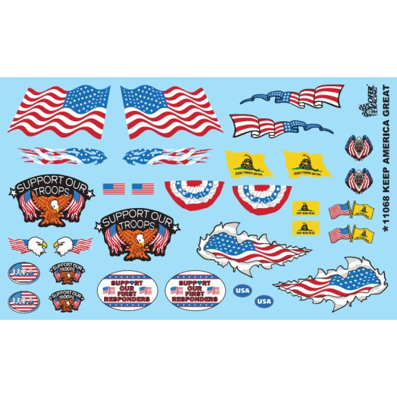 Gofer Racing 1/24 - 1/25 Keep America Great Decals