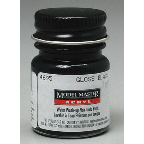 Testors Acrylic Paint Black - Gloss Paint Testors Default Title