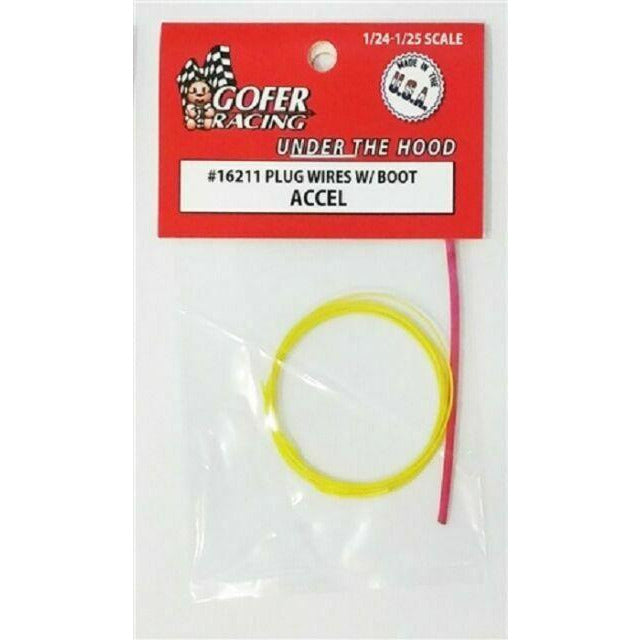 Gofer Racing 1/24-1/25 Scale Accel Plug Wire 2ft w/Plug Boot Material