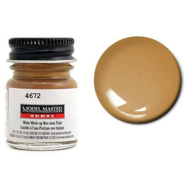 Testors Acrylic Paint Brass - Semi-Gloss
