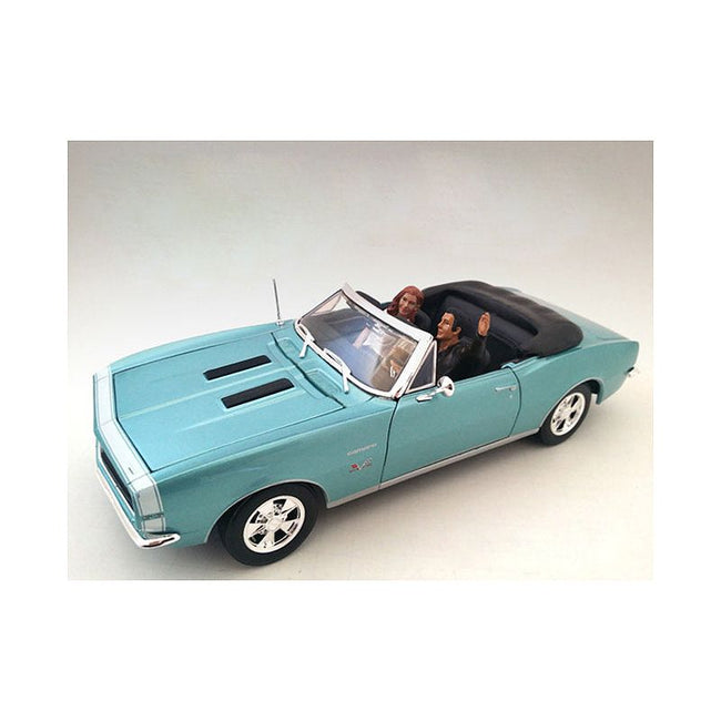 Seated Couple 2 piece Figurine Set Release I for 1/18 Scale Models by American Diorama - American Diorama - ModelCars.com