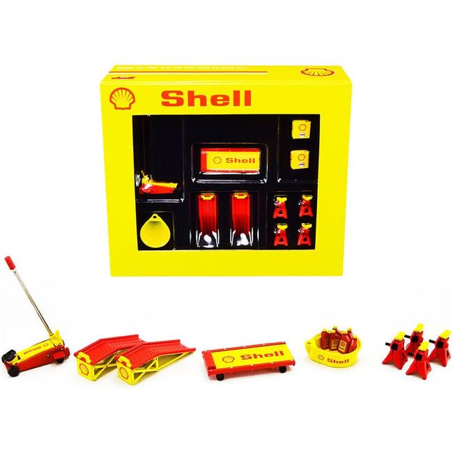 Shop Tool Set of 6 pieces "Shell Oil" 1/18 Diecast Replica by GMP - GMP - ModelCars.com