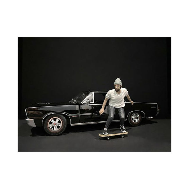Skateboarder Figurine II for 1/18 Scale Models by American Diorama - American Diorama - ModelCars.com