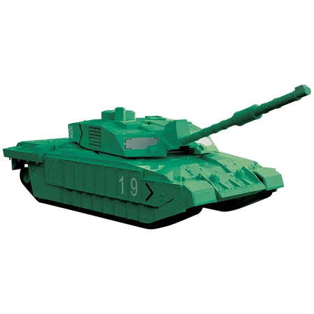 Skill 1 Model Kit Challenger Tank Green Snap Together Model by Airfix Quickbuild-Airfix-ModelCars.com