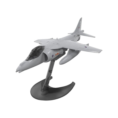 Skill 1 Model Kit Harrier Jump Jet Snap Together Painted Plastic Model Airplane Kit by Airfix Quickbuild-Airfix-ModelCars.com