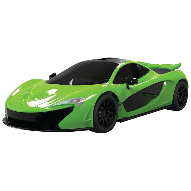 Skill 1 Model Kit Mclaren P1 Green Snap Together Model by Airfix Quickbuild - Airfix Quickbuild - ModelCars.com