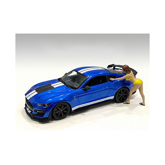 Stephanie Bikini Car Wash Girl Figurine for 1/18 Scale Models by American Diorama - American Diorama - ModelCars.com