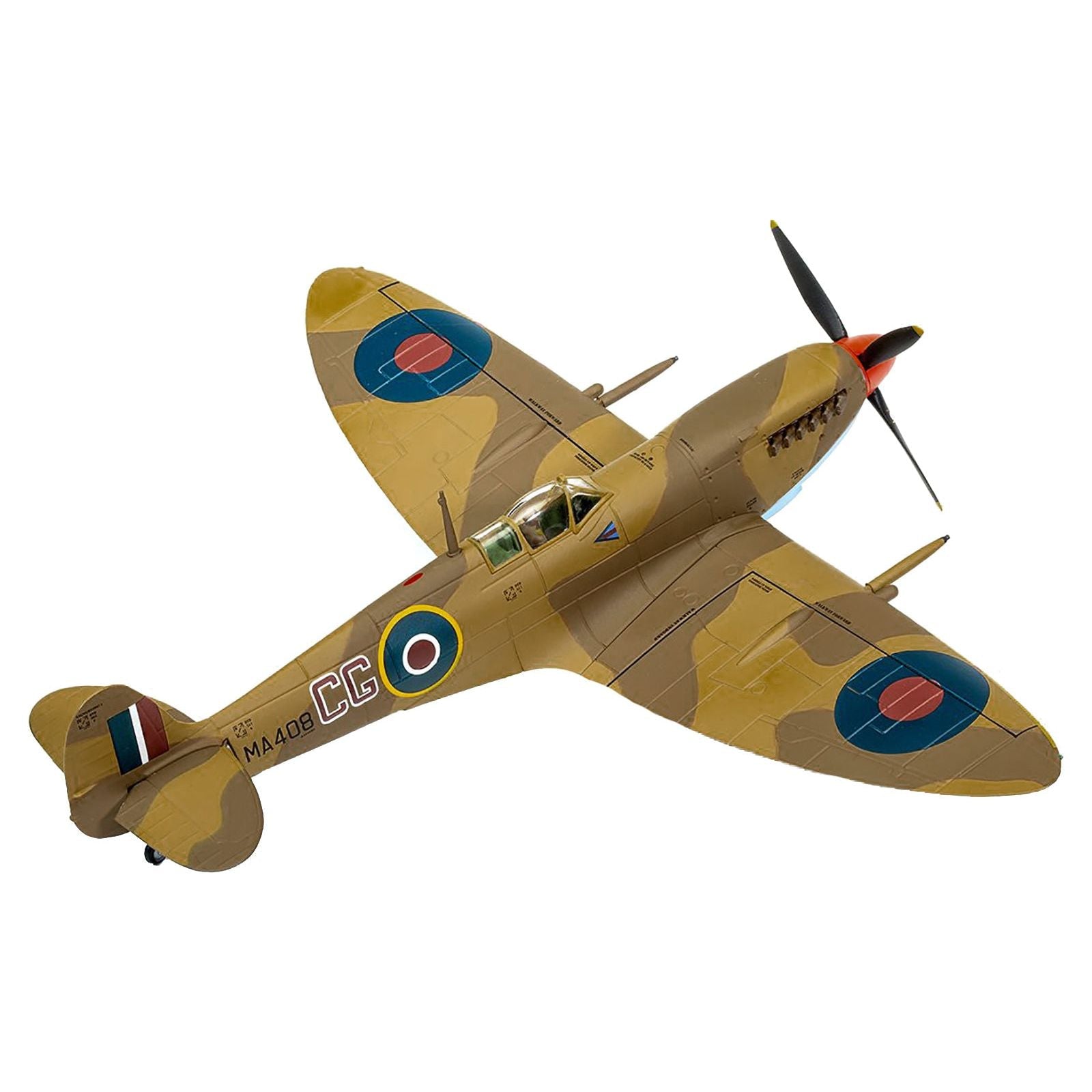 Supermarine Spitfire Mk.IXc Fighter Aircraft "WG CDR Colin Falkland Gray RAF 322 Wing Operation Husky" (July 1943) "The Aviation Archive" Series 1/72 Diecast Model by Corgi - Corgi - ModelCars.com