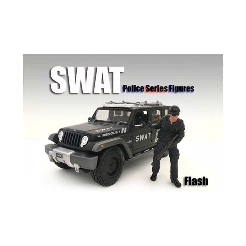 SWAT Team Flash Figure For 1:18 Scale Models by American Diorama - American Diorama - ModelCars.com