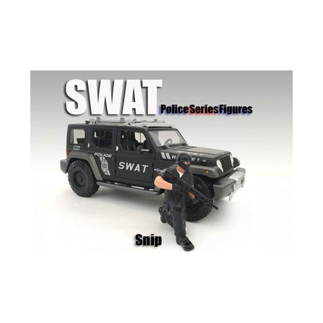 SWAT Team Snip Figure For 1:24 Scale Models by American Diorama-American Diorama-ModelCars.com