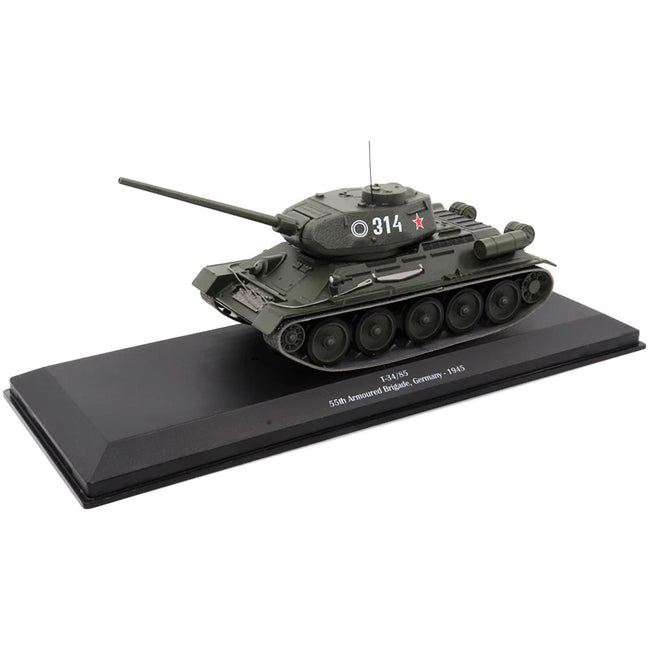 T - 34 - 85 Tank 314 "USSR 55th Armoured Brigade Germany 1945" 1/43 Diecast Model by AFVs of WWII - AFV's of WWII - ModelCars.com