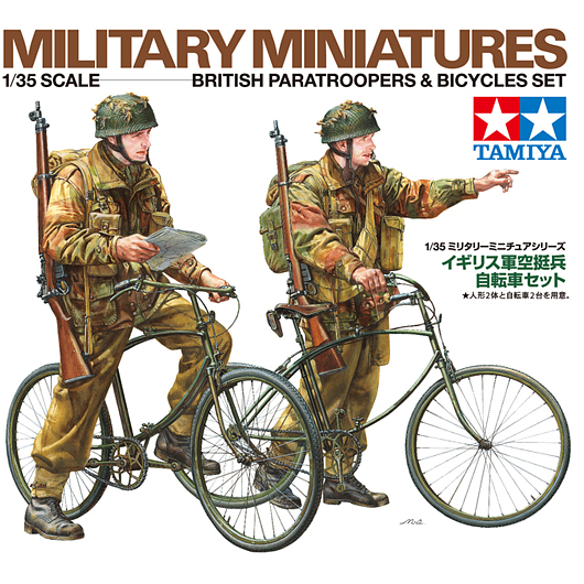 Tamiya 1/35 Scale British Paratroopers & Bicycle set