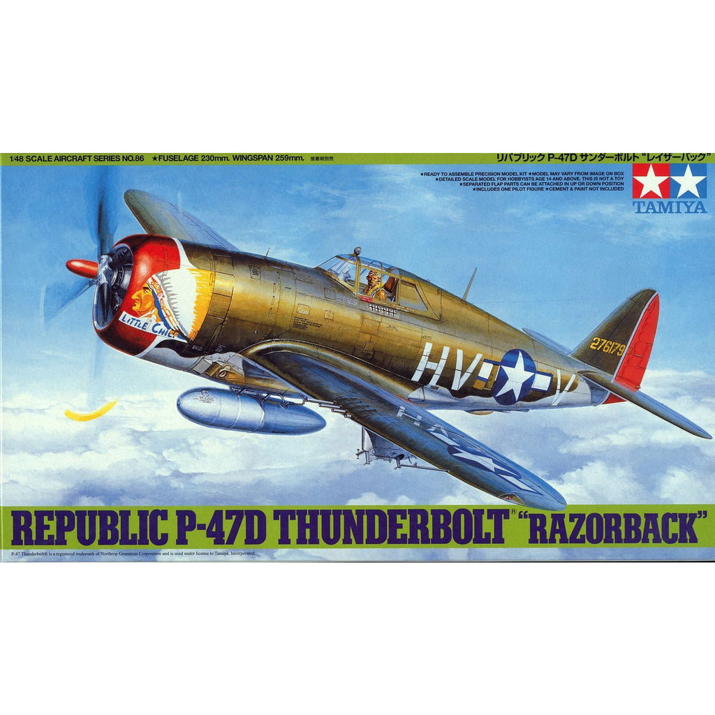 Tamiya 1/48 Scale Scale Republic P-47D Thunderbolt "Razorback"