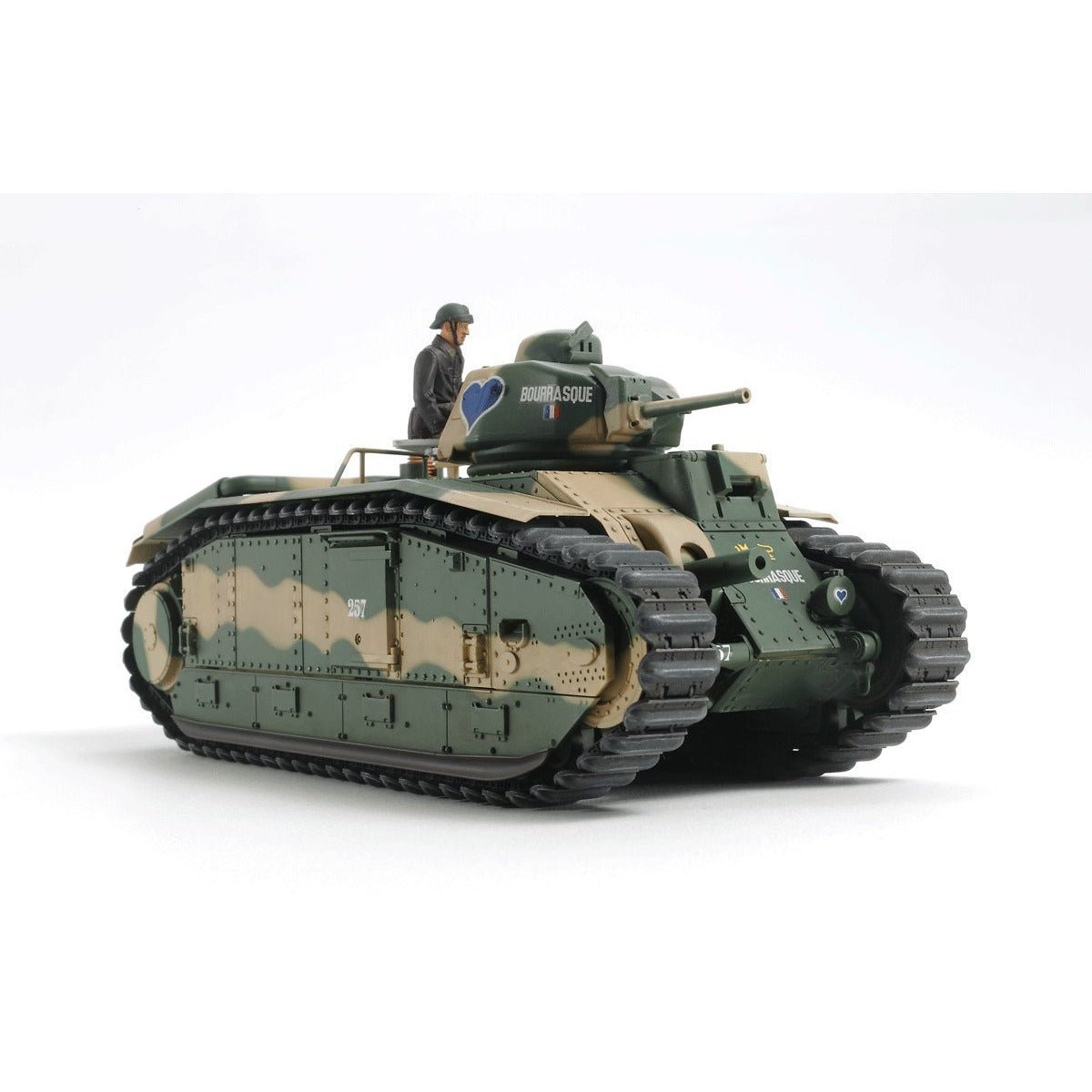 Tamiya 1/24 French Battle Tank B1 Bis-Tamiya-ModelCars.com