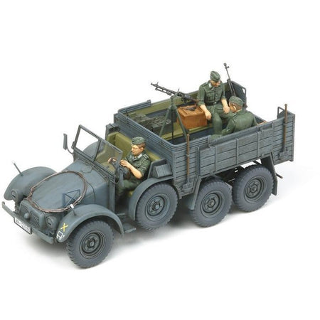 Tamiya 1/35 German 6x4 Truck Krupp Protze w/ 3 Figures-Tamiya-ModelCars.com