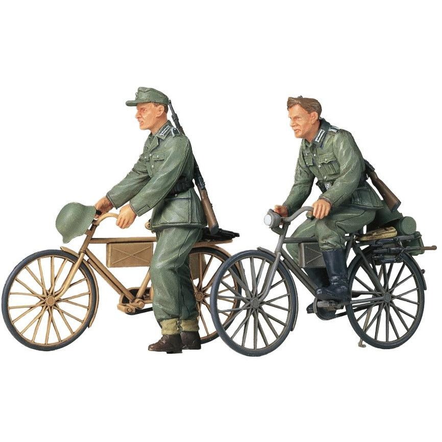 Tamiya 1/35 German Soldiers With Bicycles - Tamiya - ModelCars.com