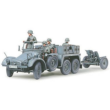 Tamiya 1/35 KRUPP TOWING TRUCK WITH 37MM PAK - Tamiya - ModelCars.com