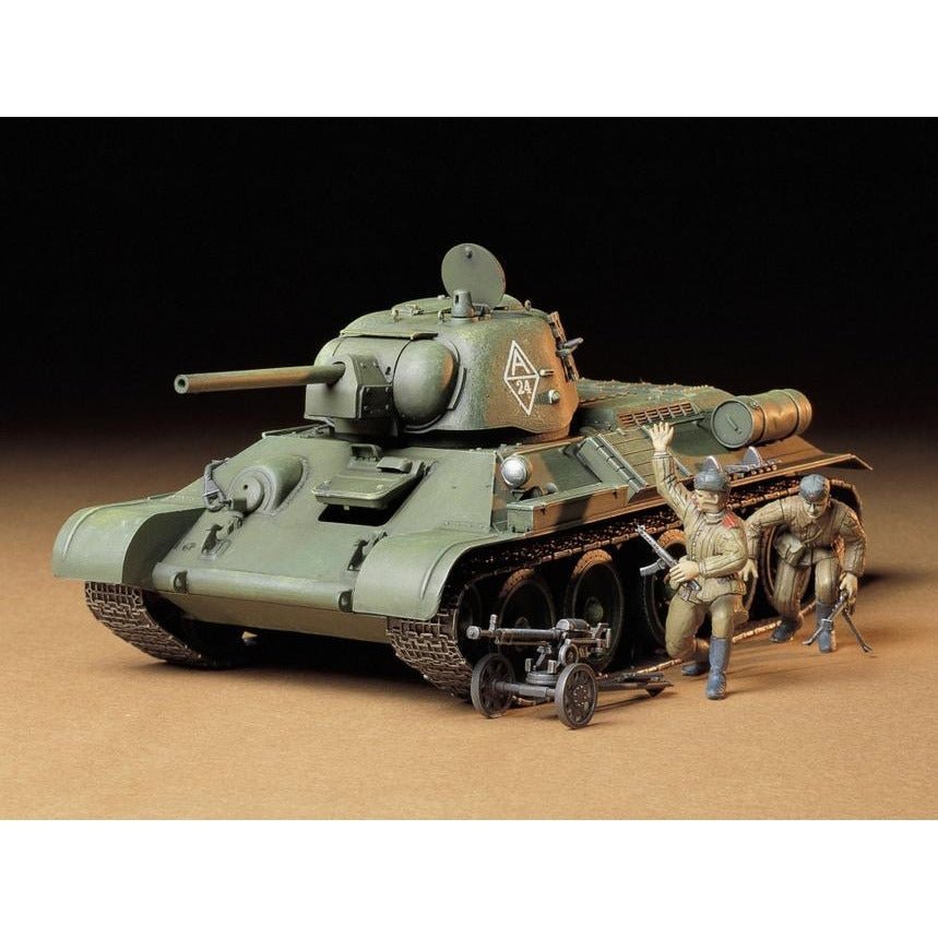 Tamiya 1/35 Russian T34- 76 CHTZ Kit-Tamiya-ModelCars.com