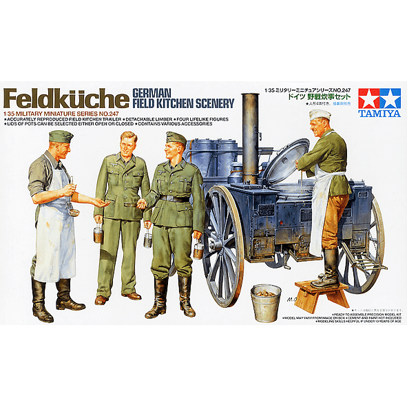 Tamiya 1/35 Scale GERMAN FIELD KITCHEN SCENERY - Tamiya - ModelCars.com