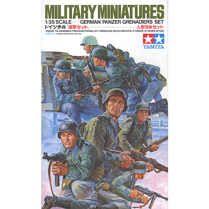 Tamiya 1/35 Scale German Panzer Grenadiers Set-Tamiya-ModelCars.com
