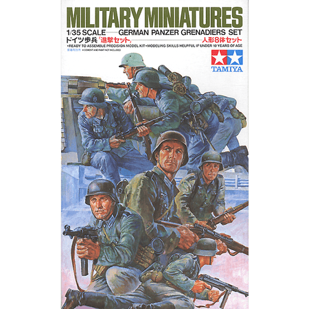 Tamiya 1/35 Scale German Panzer Grenadiers Set-Tamiya-ModelCars.com
