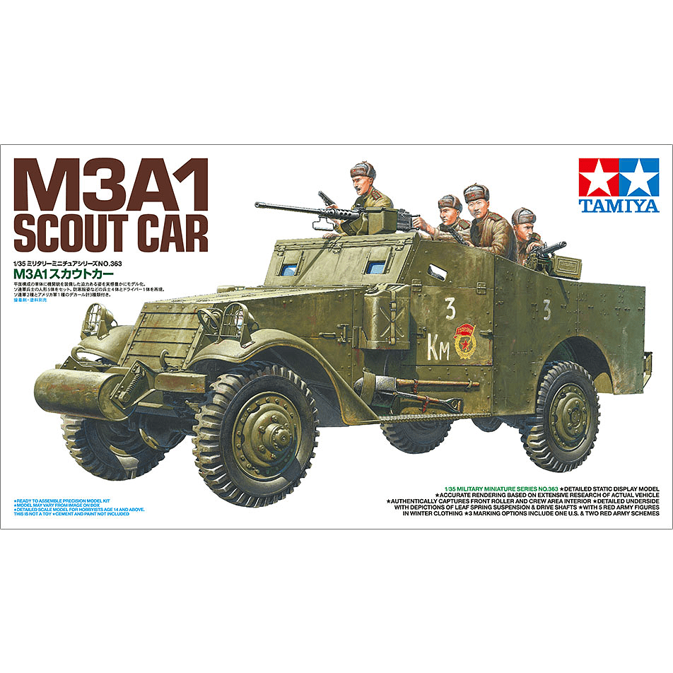 Tamiya 1/35 Scale M3A1 Scout Car - Tamiya - ModelCars.com