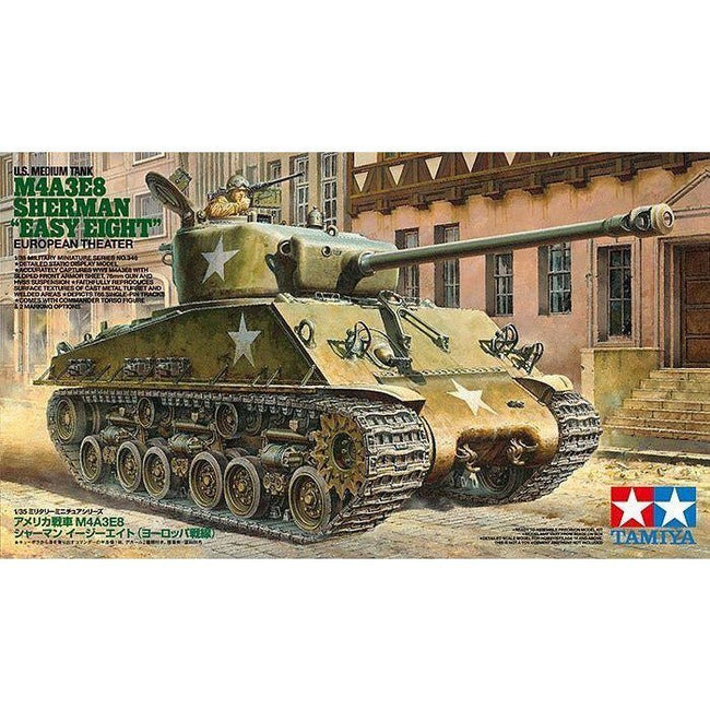 Tamiya 1/35 Scale U.S. Medium Tank M4A3E8 Sherman "Easy Eight"-Tamiya-ModelCars.com